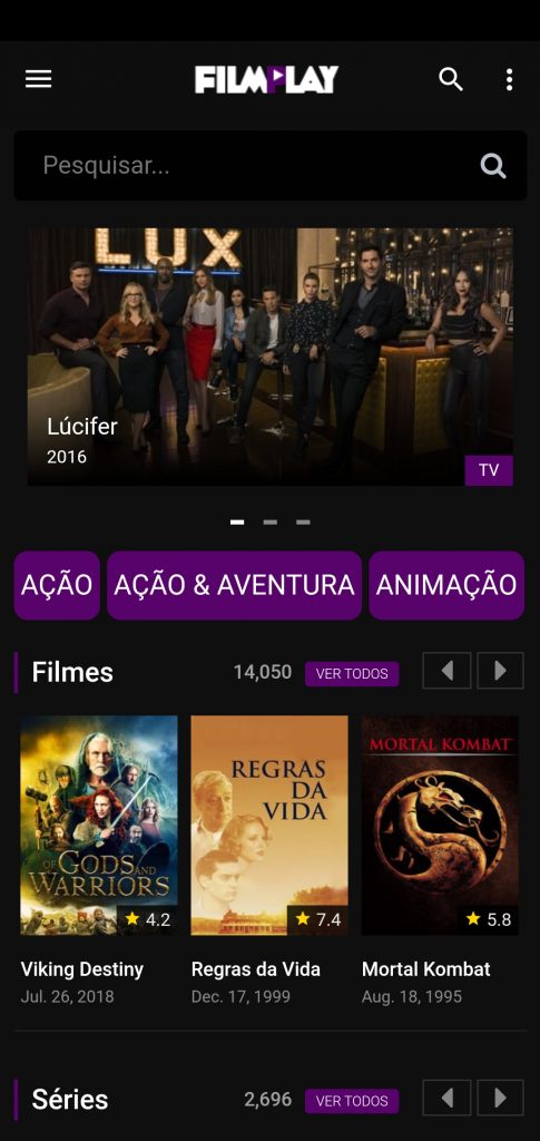 aplicativos de filmes e séries gratis