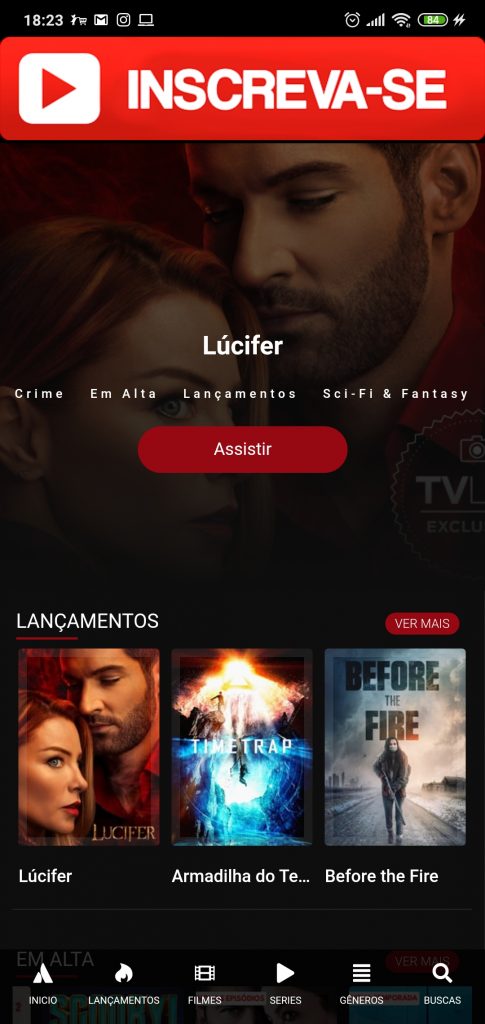 aplicativos de filmes e séries gratis