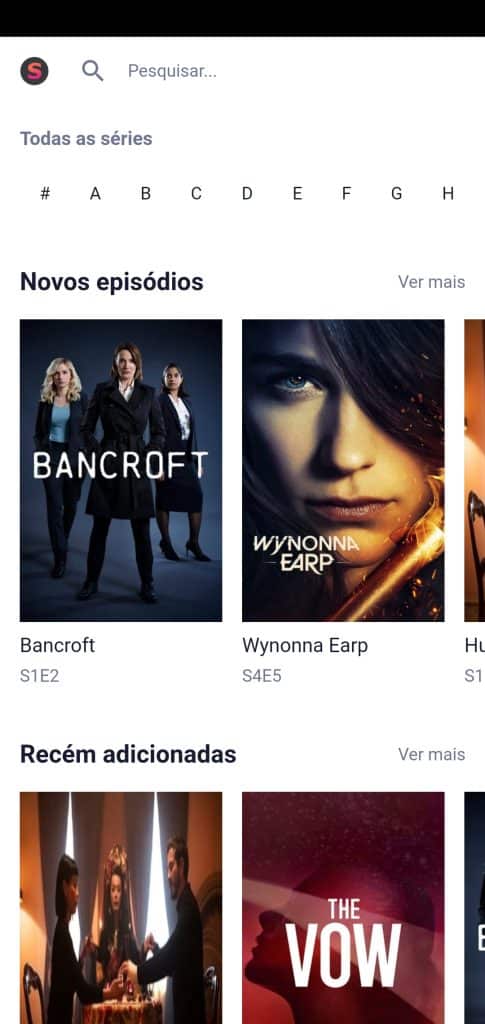 Criar App de Filmes e Séries Design Tela de Filmes 