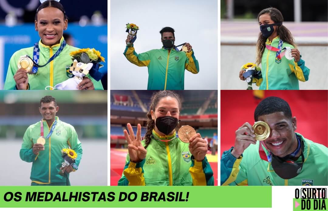 atletas brasileiros medalhistas olímpicos em Tóquio: veja quadro de medalhas do Brasil